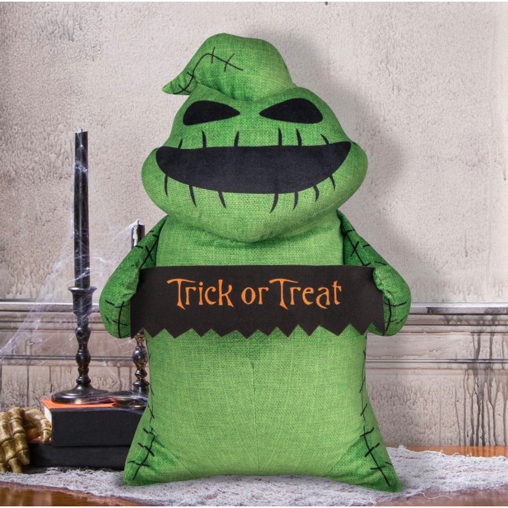 Disney Nightmare Before Christmas Oogie Boogie Trick or Treat Greeter 18" Green